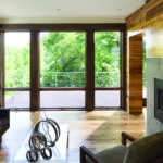 Andersen 400 Series Awning and Picture Windows with Stained Pine Interiors and Traditional Folding Hardware in Stone Finish.

New Construction - Sustainable 9
Modern Home Style
Edina, MN